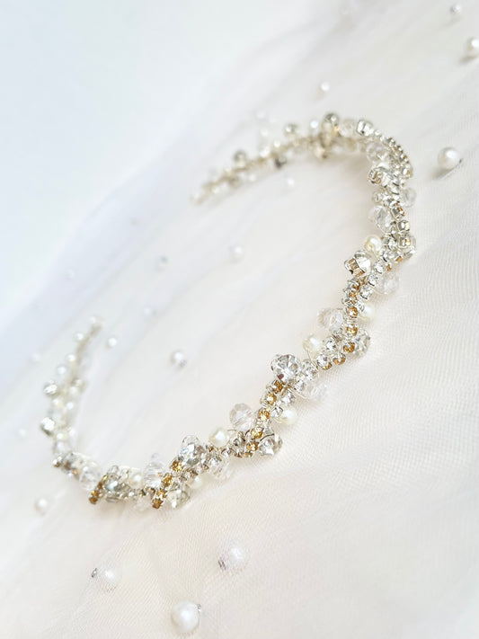 Bridal crystal headband